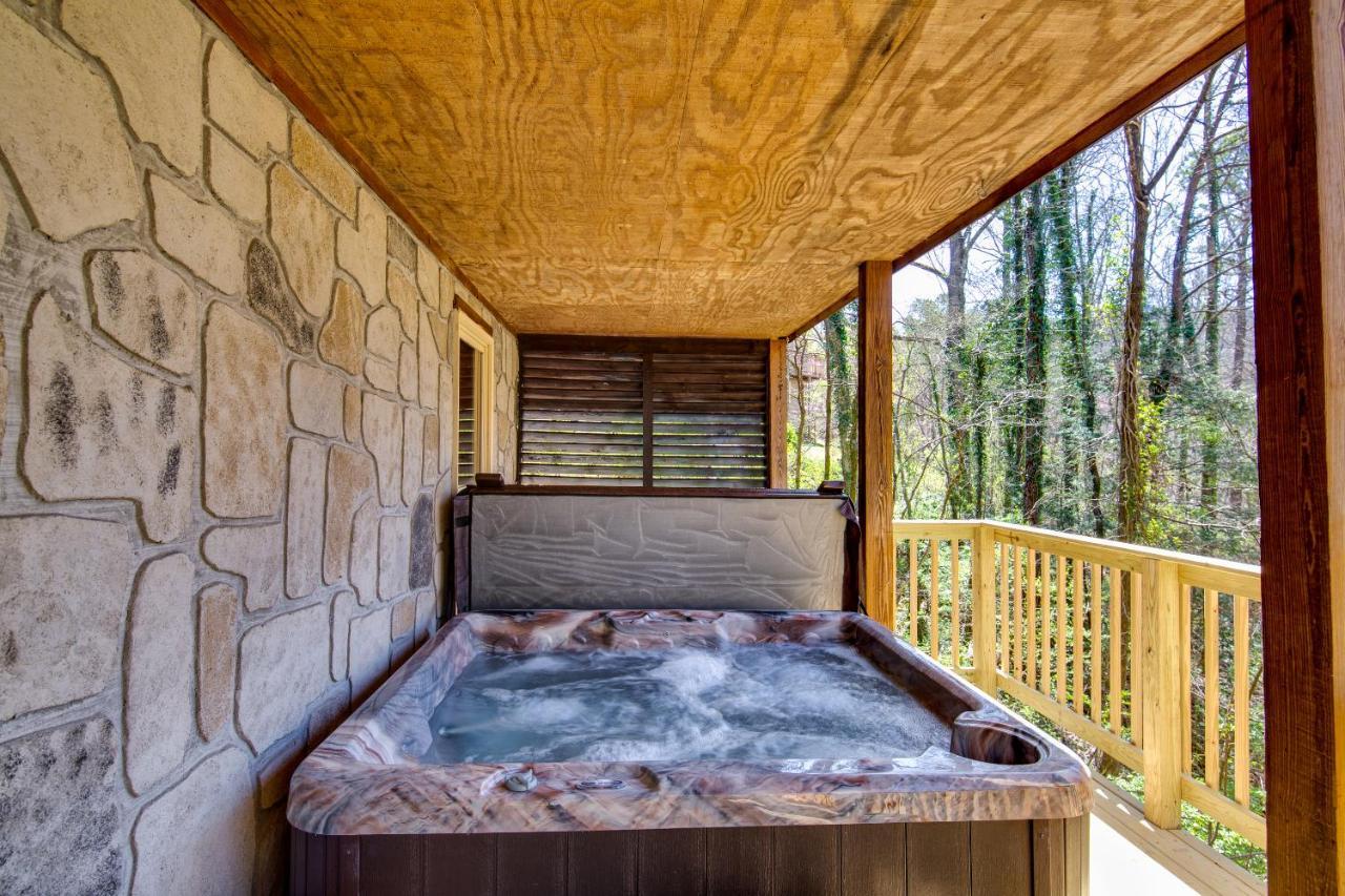 North Ridge Place Brand New Log Cabin With Hot Tub Great Location 세비어빌 외부 사진